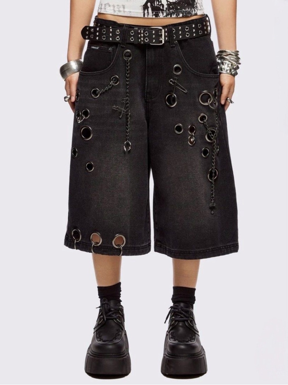 NWT✨ | Minga London | Outlaw Low Rise Jorts with Grommets